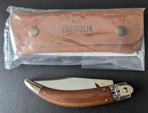 NEW 2021 AGA CAMPOLIN "DIANA" SANTOS WOOD LEVERLOCK AUTO W/SHEATH + CERT CARD