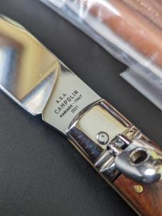 NEW 2021 AGA CAMPOLIN "DIANA" SANTOS WOOD LEVERLOCK AUTO W/SHEATH + CERT CARD NEW 2021 AGA CAMPOLIN "DIANA" SANTOS WOOD LEVERLOCK AUTO W/SHEATH + CERT CARD