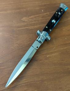 FRANK BELTRAME 23CM 9" DAGGER AUTOMATIC IN NICE BUFFALO HORN...NEW FRANK BELTRAME 23CM 9" DAGGER AUTOMATIC IN NICE BUFFALO HORN...NEW
