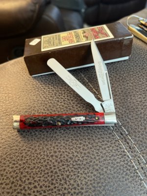 2004 Schatt & Morgan 042 196 Beautiful Red Bone Physcians Knife 1 of 600 Made .925 Sterling Silver S