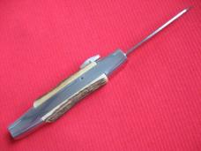 Vintage Italian Front Opener Double Action STAG OTF Switchblade Knife - Custom Vintage Italian Front Opener Double Action STAG OTF Switchblade Knife - Custom