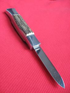 Vintage Italian Front Opener Double Action STAG OTF Switchblade Knife - Custom Vintage Italian Front Opener Double Action STAG OTF Switchblade Knife - Custom