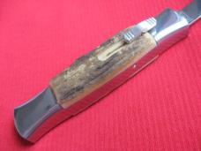 Vintage Italian Front Opener Double Action STAG OTF Switchblade Knife - Custom Vintage Italian Front Opener Double Action STAG OTF Switchblade Knife - Custom