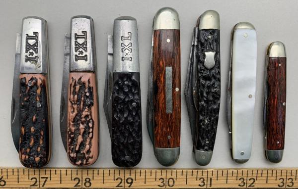 7 I*XL knives in good to very good condition. ................................................(I*XL)