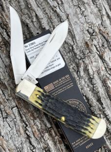 CASE XX ** SFO 2022 OLIVE GREEN JIG BONE PANAMA TRAPPER