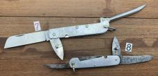 Sailors Rope Knife Collection Good Condition. Plus 1914 Duralumin War Knife with wear on blade.(SRK) Sailors Rope Knife Collection Good Condition. Plus 1914 Duralumin War Knife with wear on blade.(SRK)