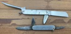 Sailors Rope Knife Collection Good Condition. Plus 1914 Duralumin War Knife with wear on blade.(SRK) Sailors Rope Knife Collection Good Condition. Plus 1914 Duralumin War Knife with wear on blade.(SRK)
