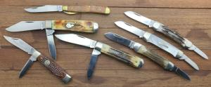 Seven unused Ka-Bar Knives from long time collection they all work perfectly. ................ (Kbr)