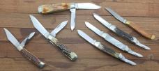 Seven unused Ka-Bar Knives from long time collection they all work perfectly. ................ (Kbr)