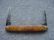 Antique CHIPAWAY CUTLERY CO., Pick-Bone Handles, Tip Bolsters, Classic Pen Knife Antique CHIPAWAY CUTLERY CO., Pick-Bone Handles, Tip Bolsters, Classic Pen Knife