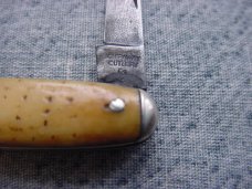 Antique CHIPAWAY CUTLERY CO., Pick-Bone Handles, Tip Bolsters, Classic Pen Knife Antique CHIPAWAY CUTLERY CO., Pick-Bone Handles, Tip Bolsters, Classic Pen Knife