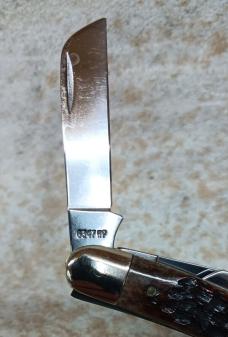 Case XX 6347 HP Stockman Knife 1985 Brown And Green Jigged Bone