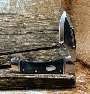 NIB RoseCraft Blades Zambezi RCT002 Smoky Gray Bone D2 Finger Choil Drop Point