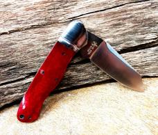 NIB RoseCraft Blades Ocoee River Kayak RCT009 Red Apple Bone Knife K-Clip Blade NIB RoseCraft Blades Ocoee River Kayak RCT009 Red Apple Bone Knife K-Clip Blade
