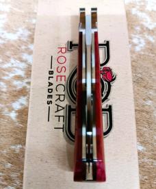NIB RoseCraft Blades Ocoee River Kayak RCT009 Red Apple Bone Knife K-Clip Blade NIB RoseCraft Blades Ocoee River Kayak RCT009 Red Apple Bone Knife K-Clip Blade