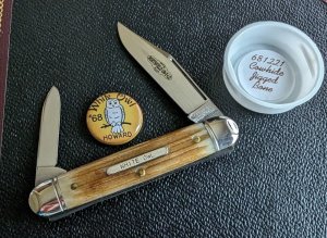 GEC 68 White Owl - Cowhide Jigged Bone LNIT 
