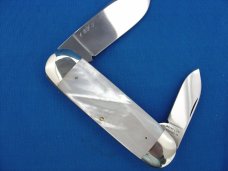 Case XX Classic Sunfish/Toenail Genuine AAA White Pearl Prototype Knife 1 of 5 Case XX Classic Sunfish/Toenail Genuine AAA White Pearl Prototype Knife 1 of 5