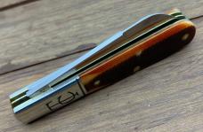 GEC Celebrated Pocket Cutlery. Autumn Peach Sawcut Bone 143223. New in the Tube. .............(GEC) GEC Celebrated Pocket Cutlery. Autumn Peach Sawcut Bone 143223. New in the Tube. .............(GEC)