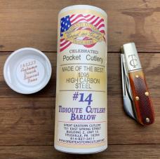GEC Celebrated Pocket Cutlery. Autumn Peach Sawcut Bone 143223. New in the Tube. .............(GEC) GEC Celebrated Pocket Cutlery. Autumn Peach Sawcut Bone 143223. New in the Tube. .............(GEC)