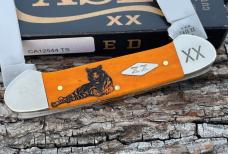 CASE XX ** SFO 2023 SMOOTH PERSIMMON ORANGE TIGER STRIPE CANOE CASE XX ** SFO 2023 SMOOTH PERSIMMON ORANGE TIGER STRIPE CANOE