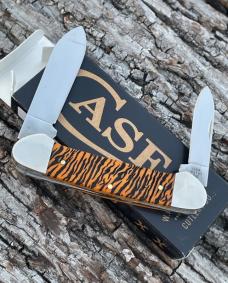 CASE XX ** SFO 2023 SMOOTH PERSIMMON ORANGE TIGER STRIPE CANOE CASE XX ** SFO 2023 SMOOTH PERSIMMON ORANGE TIGER STRIPE CANOE