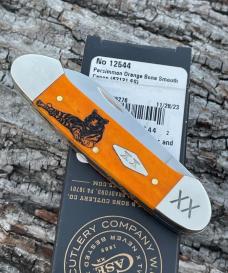 CASE XX ** SFO 2023 SMOOTH PERSIMMON ORANGE TIGER STRIPE CANOE CASE XX ** SFO 2023 SMOOTH PERSIMMON ORANGE TIGER STRIPE CANOE
