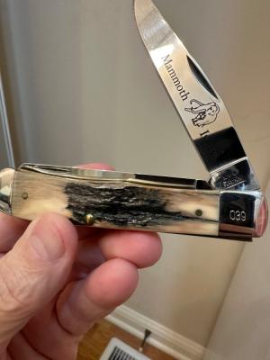 2003 Case Mammoth Ivory Trapper. Mint!