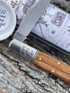 GEC ** 14 ANTIQUE WORMY CHESTNUT WOOD - SFO LICK CREEK BARLOW 141122 KNIFE GEC ** 14 ANTIQUE WORMY CHESTNUT WOOD - SFO LICK CREEK BARLOW 141122 KNIFE