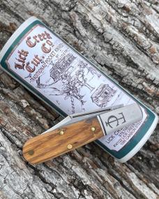 GEC ** 14 ANTIQUE WORMY CHESTNUT WOOD - SFO LICK CREEK BARLOW 141122 KNIFE GEC ** 14 ANTIQUE WORMY CHESTNUT WOOD - SFO LICK CREEK BARLOW 141122 KNIFE