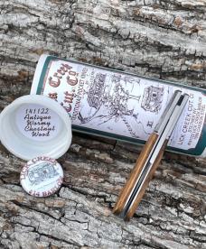 GEC ** 14 ANTIQUE WORMY CHESTNUT WOOD - SFO LICK CREEK BARLOW 141122 KNIFE GEC ** 14 ANTIQUE WORMY CHESTNUT WOOD - SFO LICK CREEK BARLOW 141122 KNIFE