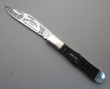 Two KA-BAR Knife Collectors Limited Edition Knives. 1981 Stag & 1982 Jig-bone Handle Scales. .(KBAR)