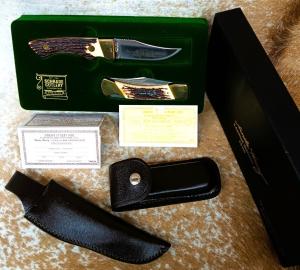 Schrade USA Uncle Henry 1980 Dixie Collection Burnside Serial #270 Limited Edition Set