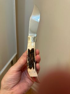 1975 CASE XX P172 BUFFALO STAG HANDLE KNIFE. BEAUTIFUL, LARGE CLASSIC! 1975 CASE XX P172 BUFFALO STAG HANDLE KNIFE. BEAUTIFUL, LARGE CLASSIC!