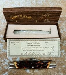 Boker USA Tree Brand Olde Stag 1976 3-Blade Pocket Knife #70485 NOS Boker USA Tree Brand Olde Stag 1976 3-Blade Pocket Knife #70485 NOS