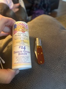 Great Eastern Cutlery 141122 Goldenrod Sawcut Bone Barlow #14  Brand New In The Tube 