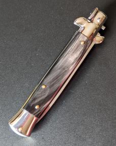 NOS GIOVANNI BELTRAME 23CM-9 INCH FLAT BLADE BUFFALO HORN STILETTO NOS GIOVANNI BELTRAME 23CM-9 INCH FLAT BLADE BUFFALO HORN STILETTO