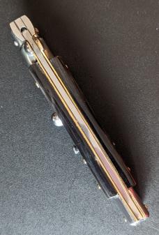 NOS GIOVANNI BELTRAME 23CM-9 INCH FLAT BLADE BUFFALO HORN STILETTO NOS GIOVANNI BELTRAME 23CM-9 INCH FLAT BLADE BUFFALO HORN STILETTO