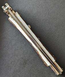  NIB 11"- 28cm Stag Horn A.G.A. Campolin Maltese lockback auto