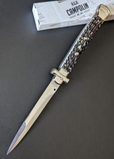 NIB 11"- 28cm Stag Horn A.G.A. Campolin Maltese lockback auto NIB 11"- 28cm Stag Horn A.G.A. Campolin Maltese lockback auto