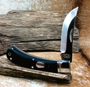 NIB  RoseCraft Blades  Little Riverbend Skinner Black Micarta RCT001-BM D2 Upswept Blade