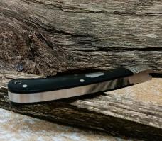 NIB RoseCraft Blades Little Riverbend Skinner Black Micarta RCT001-BM D2 Upswept Blade NIB RoseCraft Blades Little Riverbend Skinner Black Micarta RCT001-BM D2 Upswept Blade