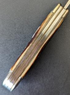 SUPER RARE RUSSELL 2 BLADE BULLET/TOBACCO LEAF PATTERN 2 BLADE JACKKNIFE IN CRACK FREE JIGBONE SUPER RARE RUSSELL 2 BLADE BULLET/TOBACCO LEAF PATTERN 2 BLADE JACKKNIFE IN CRACK FREE JIGBONE