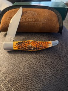 Case XX TONY BOSE TB612001 ATS-34 Autumn Bone YUKON JACK With Leather Pouch New In Bix Case XX TONY BOSE TB612001 ATS-34 Autumn Bone YUKON JACK With Leather Pouch New In Bix