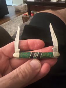 2008 CASE XX USA EXOTIC AZTEC JADE MINI MUSKRAT With Mini Stainless Steel Blades New In Black Clamsh 2008 CASE XX USA EXOTIC AZTEC JADE MINI MUSKRAT With Mini Stainless Steel Blades New In Black Clamsh