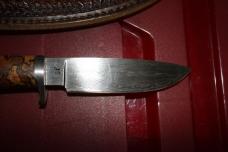 Peter Crowl Damascus Fixed Blade Knife Journeyman Smith Peter Crowl Damascus Fixed Blade Knife Journeyman Smith