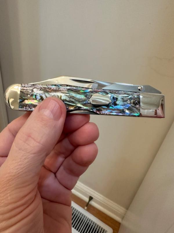 Case Brothers Tested XX Cheetah w/ Paua Handles and Silver Shield. Absolute Mint & Beautiful!