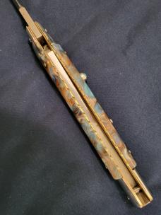 LATAMA 11"(28cm) *CUSTOM* "COPPER ACCENT SWIRL" ITALIAN "CLASSIC" STILETTO