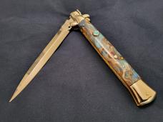 LATAMA 11"(28cm) *CUSTOM* "COPPER ACCENT SWIRL" ITALIAN "CLASSIC" STILETTO