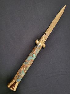 LATAMA 11"(28cm) *CUSTOM* "COPPER ACCENT SWIRL" ITALIAN "CLASSIC" STILETTO