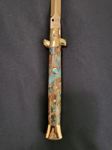 LATAMA 11"(28cm) *CUSTOM* "COPPER ACCENT SWIRL" ITALIAN "CLASSIC" STILETTO